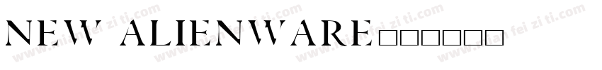 NEW ALIENWARE字体转换